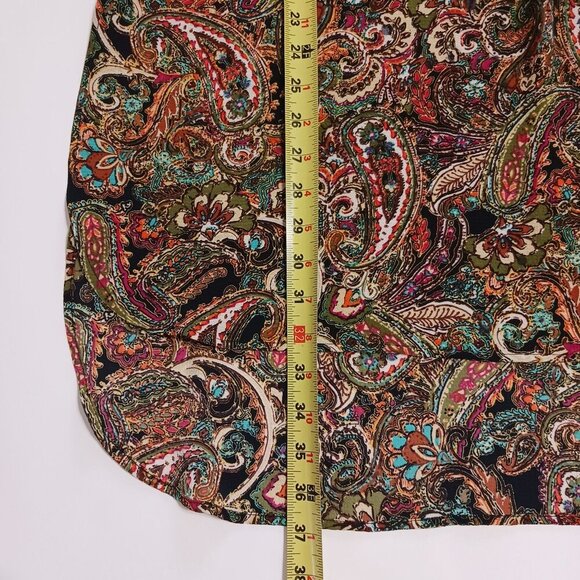 Fig and Flower Paisley Plaid Tunic Size Large Bohemian Boho - Picture 15 of 15